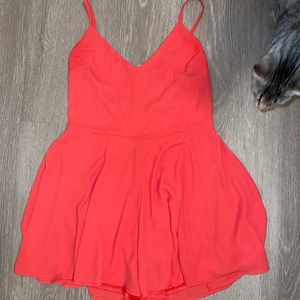 Hot Coral Express Romper